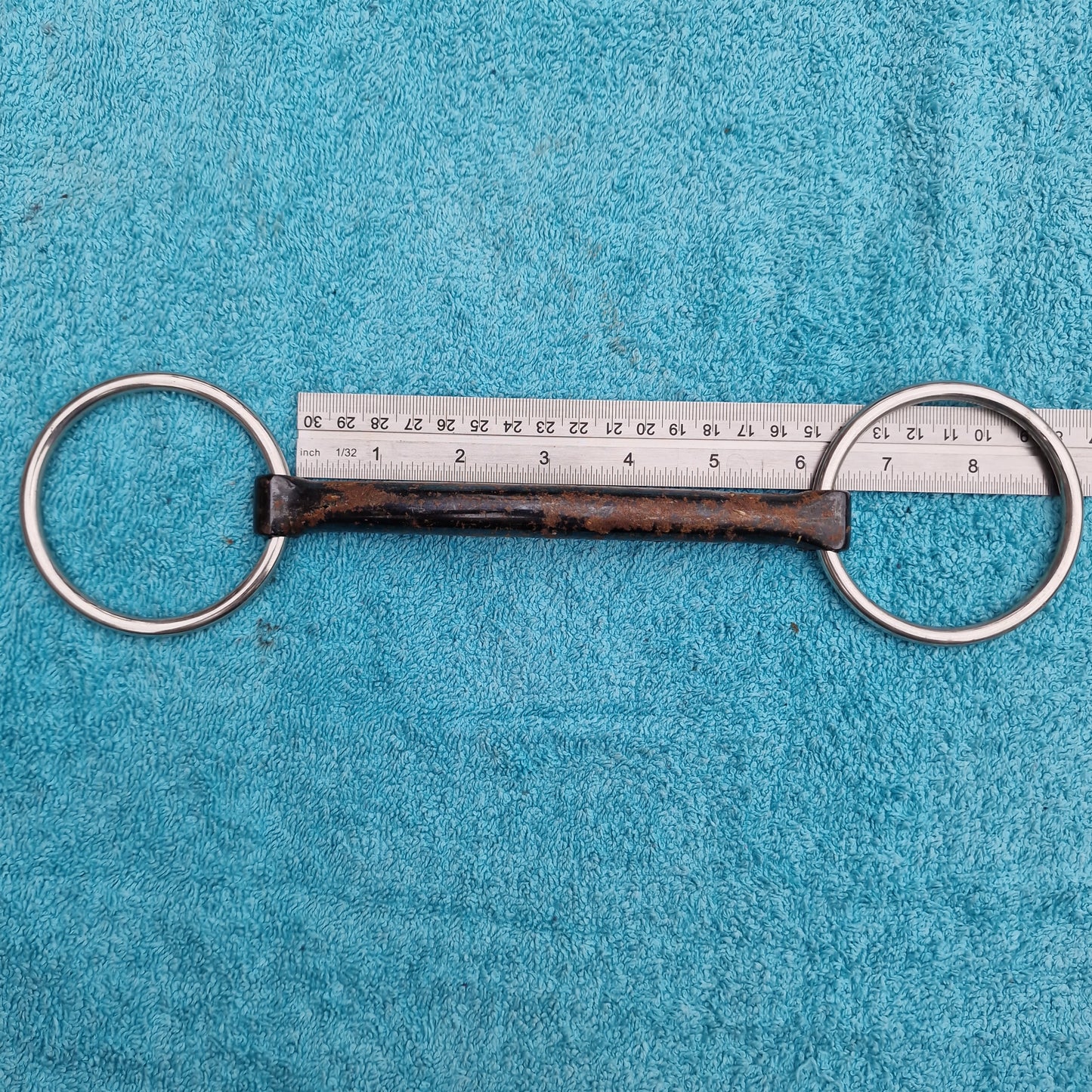 6" loose ring sweet iron mullen snaffle bit B12