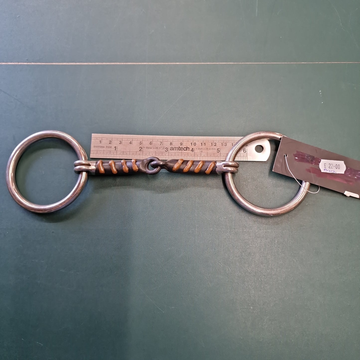 5" Sweet iron jointed snaffle bit B212