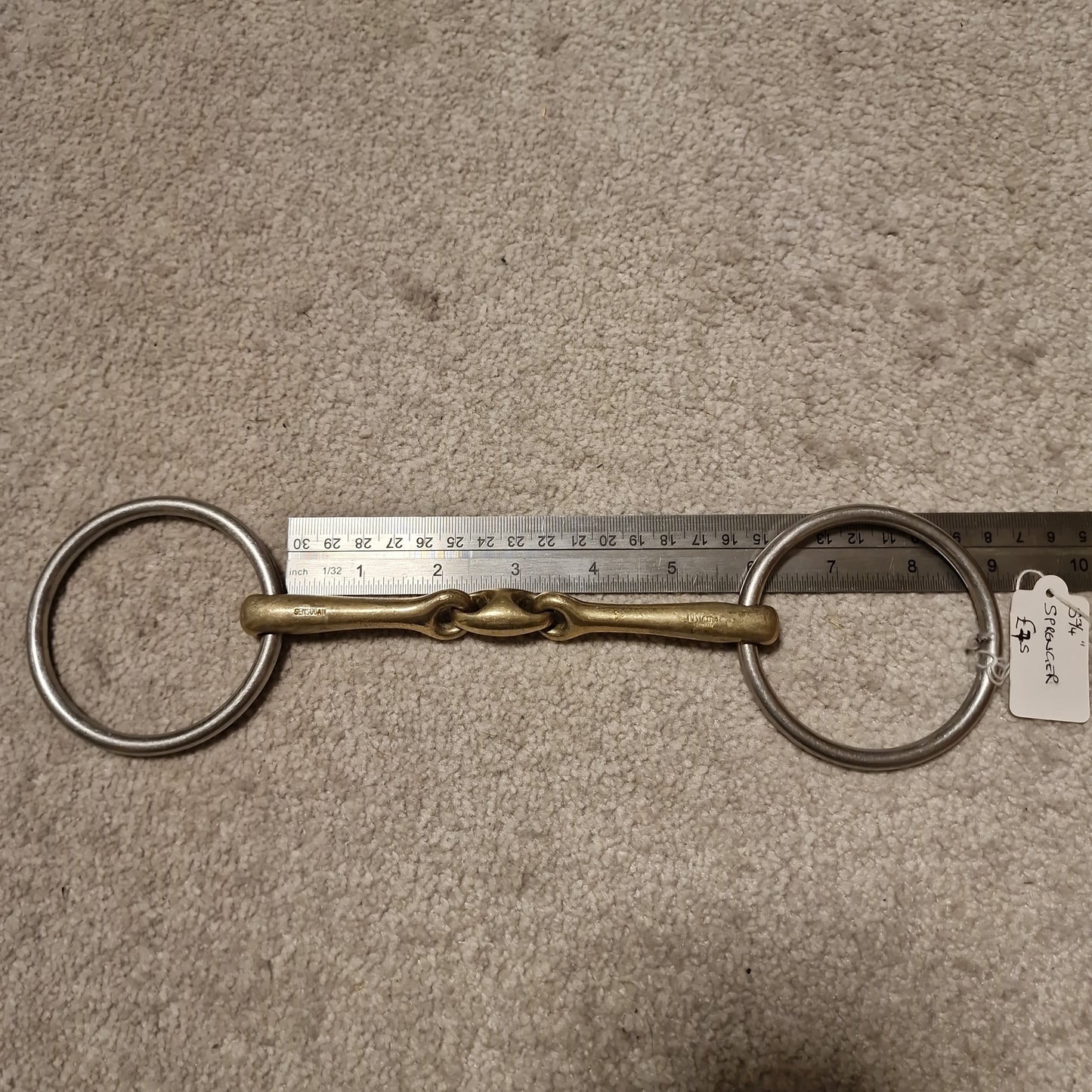 5.75" Sprenger Sensogan KK Ultra Loose Ring Lozenge snaffle bit B531