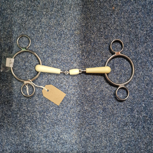 6" Korsteel flexi 2 ring universal gag lozenge bit B680