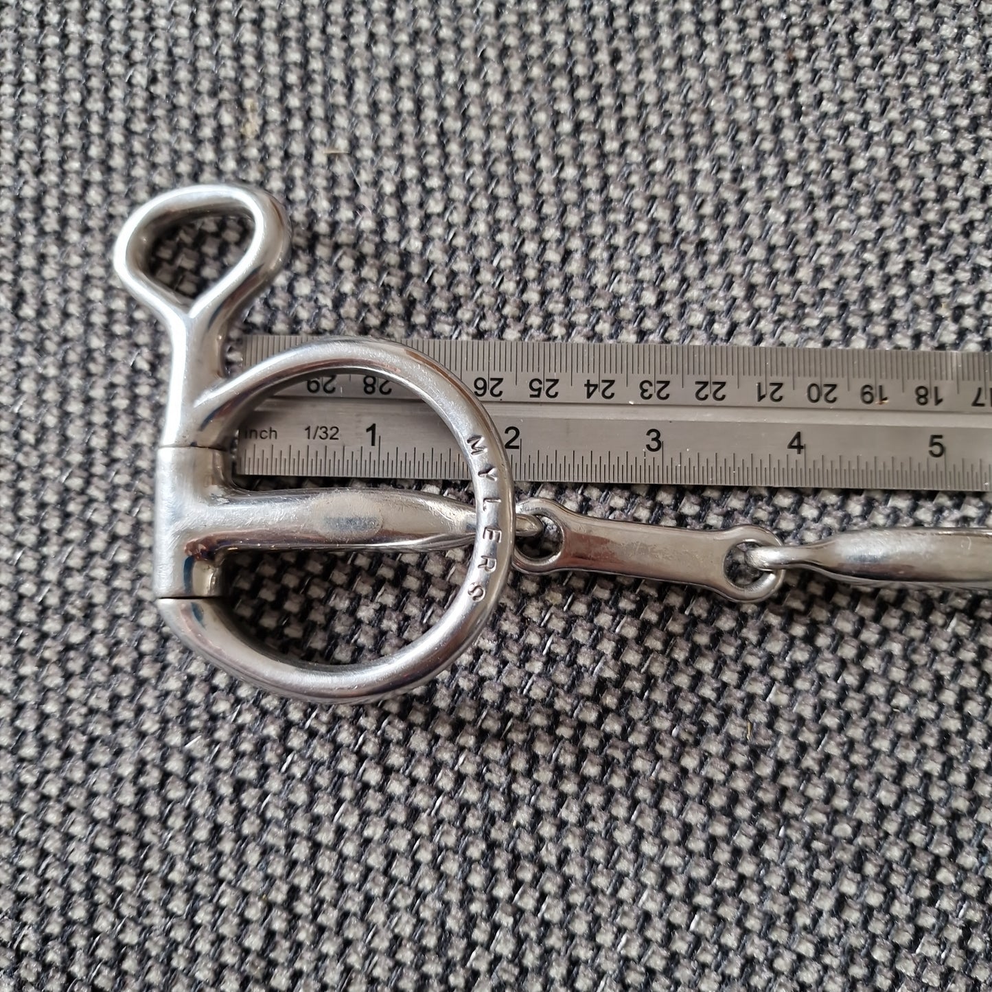 5.5" Myler MB10 Hanging Cheek Snaffle bit B754
