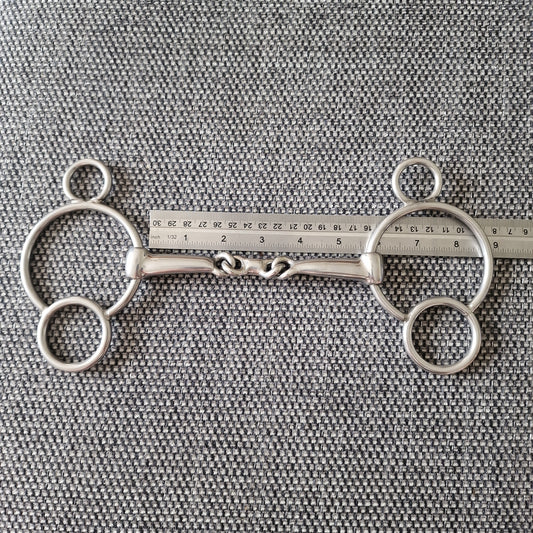 5.5" new Beris Link universal gag bit B840
