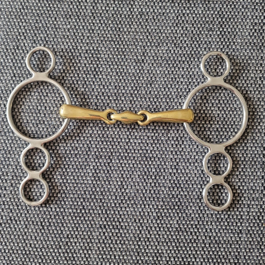 5" Dutch gag copper Lozenge bit B849