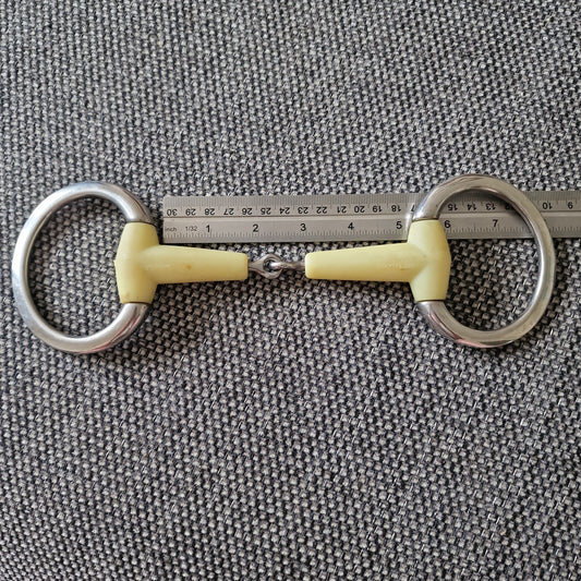 5" Happy Mouth eggbutt jointed Snaffle bit B860
