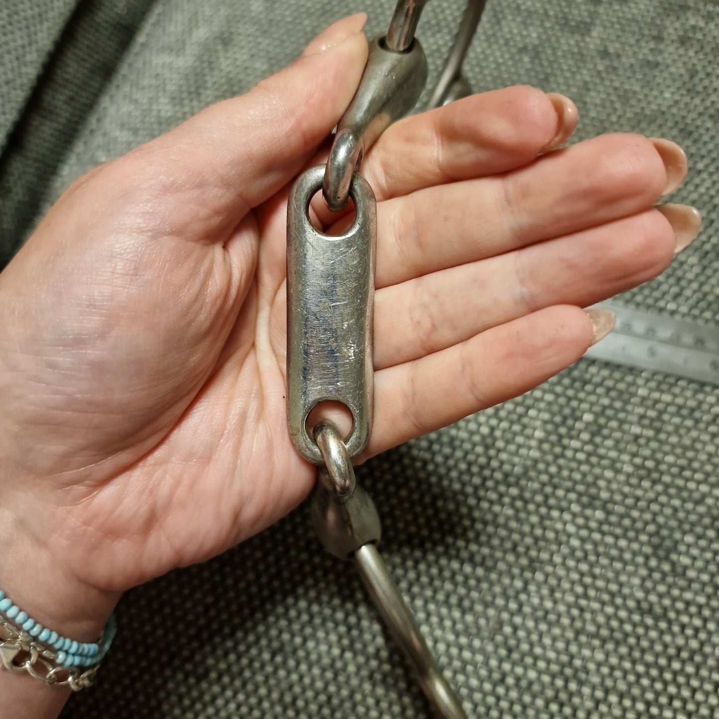 5.25" Custom Made Universal Gag with Dr Bristol style link bit B896