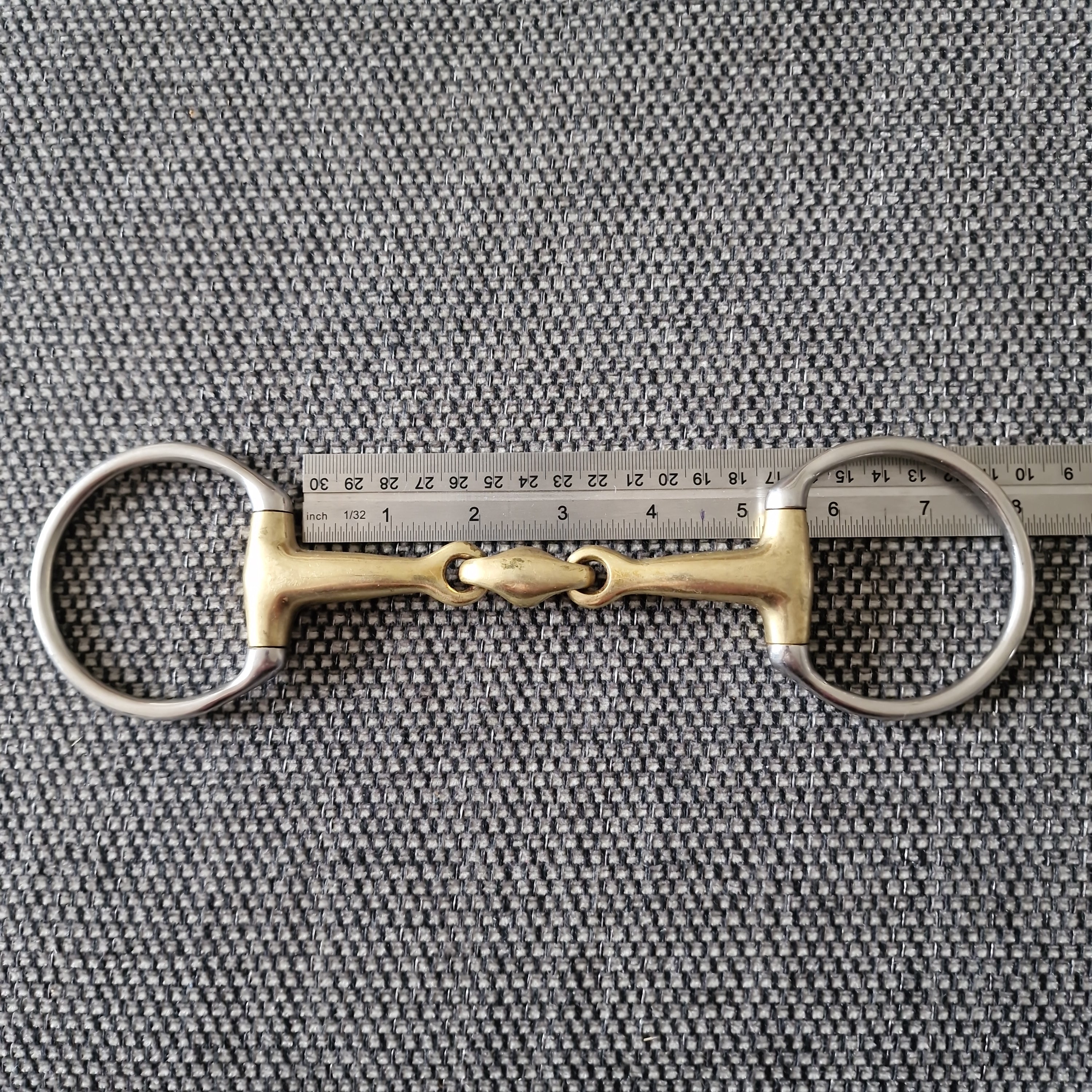 Embouchure Snaffle Eggbutt 5 Pouces – Bouche Cuivre – Occasion Cheval