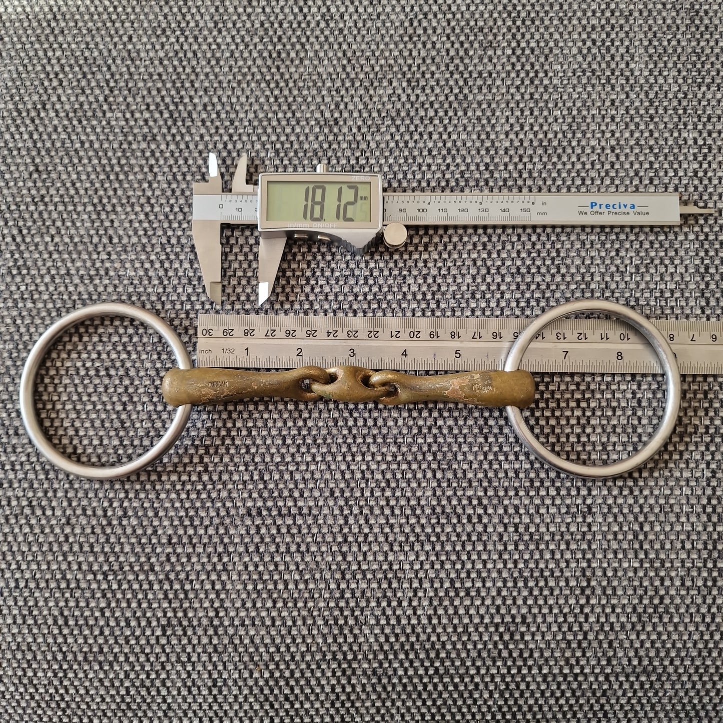 5.75" Sprenger KK Ultra Loose Ring Lozenge snaffle bit B533