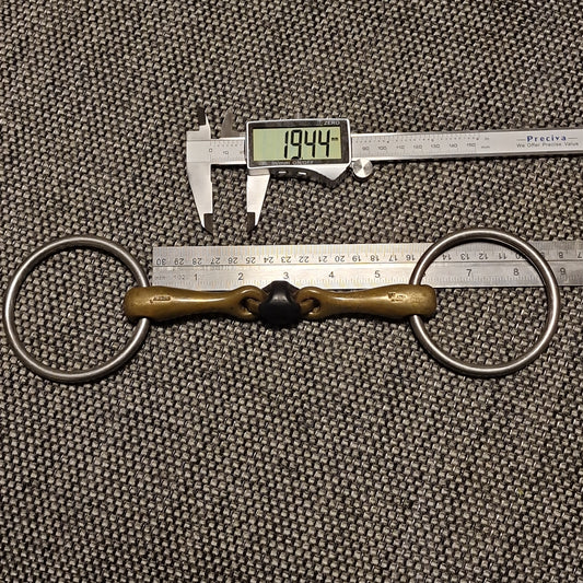 5.5" Sprenger WH Ultra soft Lozenge Loose Ring snaffle bit B34