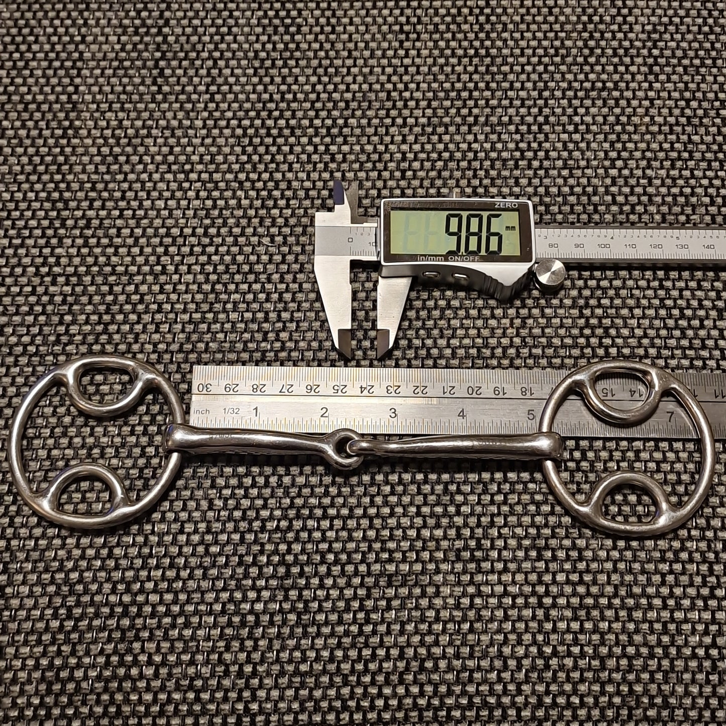 5" loop ring bevel jointed snaffle bit B69