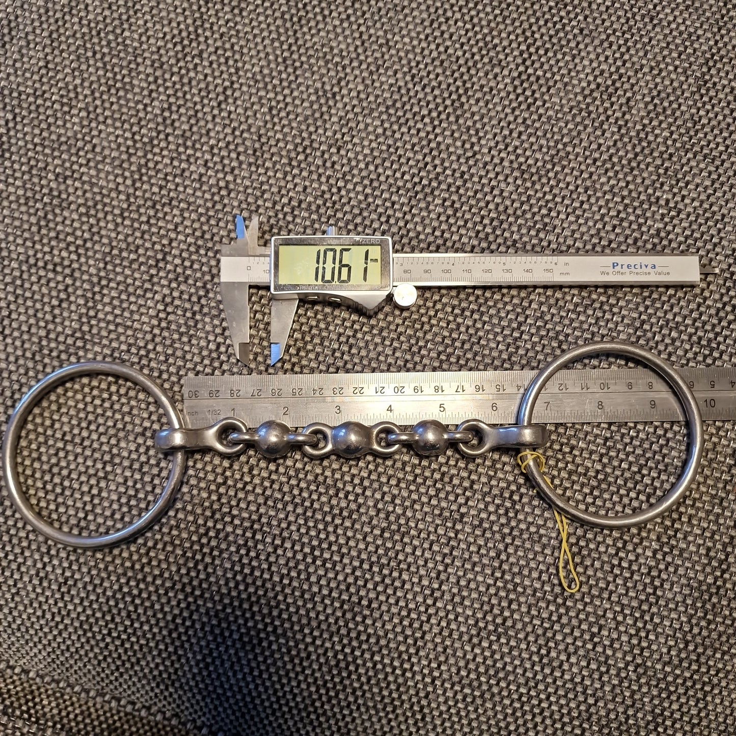 6.25" Eldonian waterford loose ring Snaffle bit - new B1055