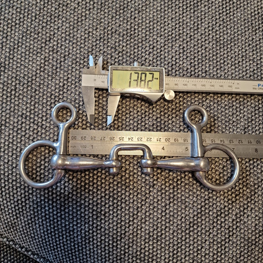 5" fylde Abbey Bits Fillis Hanging cheek snaffle Bit B986