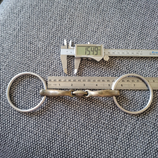 5" expert bits comfy mouth loose ring copper lozenge snaffle bit B25