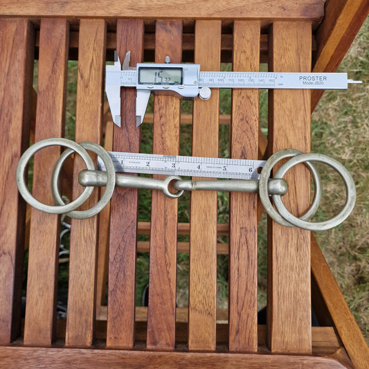 6.5" nickel wilson jointed loose ring snaffle Bit B1335