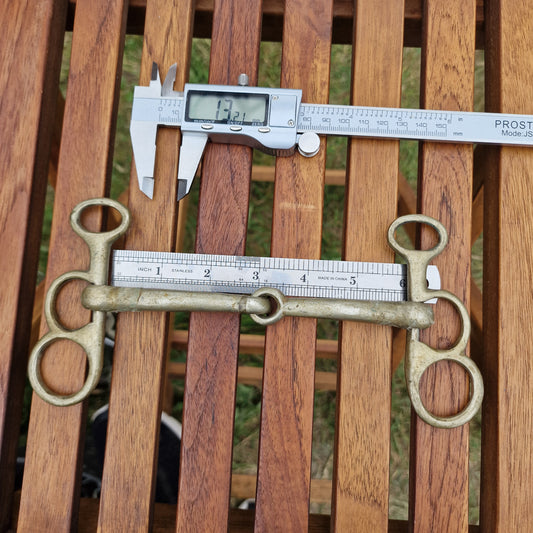 6" nickel Jointed butterfly pelham bit B455