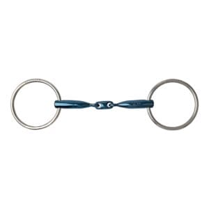 Ring snaffle double Eco blue