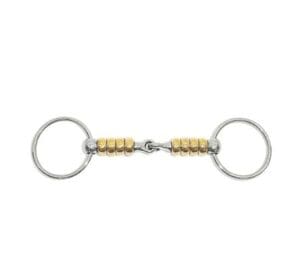 Metalab Loose Ring snaffle rollers magic 17mm