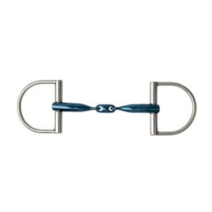 Metalab D-ring snaffle Lozenge Eco blue 14mm