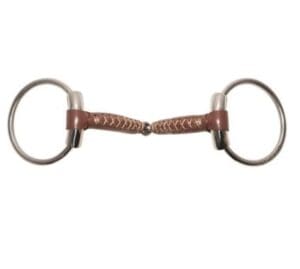 Metalab Loose Ring snaffle pinchless leather 20mm