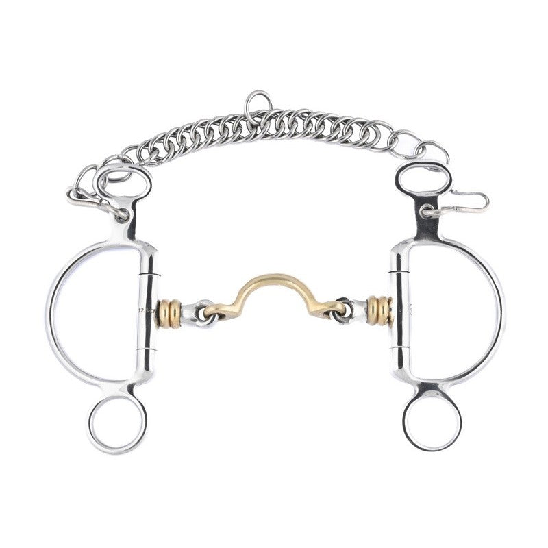 Jump'in Mors Felipe Copper Roller Segundo eggbutt 2.5 ring gag bit