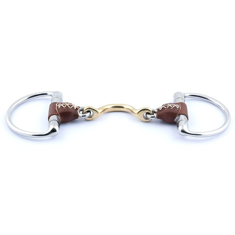 Jump'in Leather Copper Segundo Eggbutt Snaffle Bit