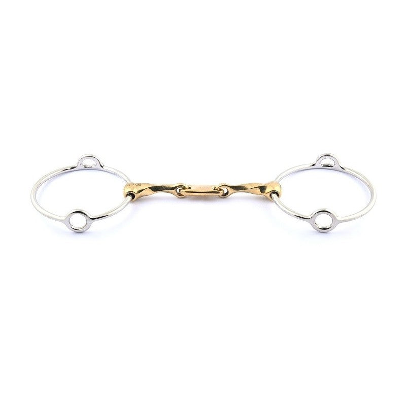 Jump'in Copper Slow Twisted Dr Bristol Balding Gag Bit