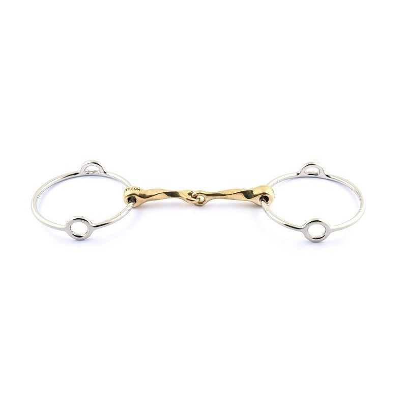 Jump'in Copper Slow Twisted Balding Gag Bit