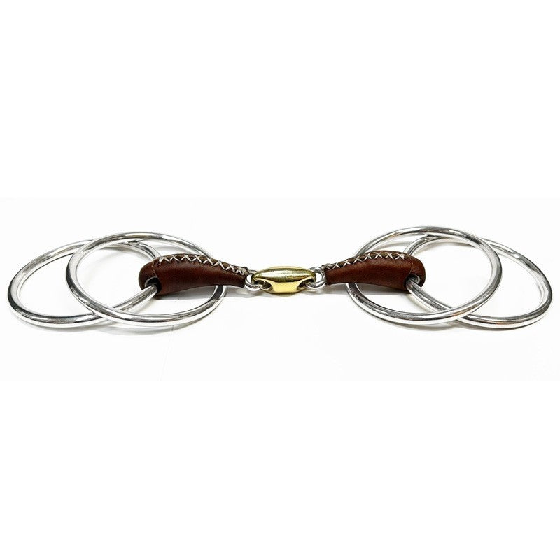 Jump'in Leather Copper Lozenge Wilson Snaffle Bit
