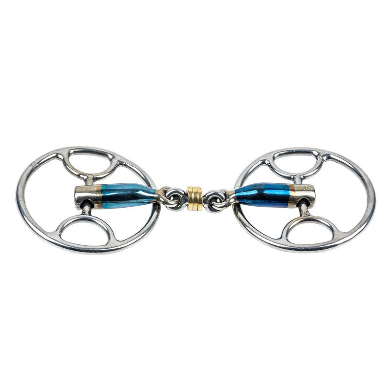Trust Sweet Iron Brass Ring Roller Swivel Cartwheel gag Bit