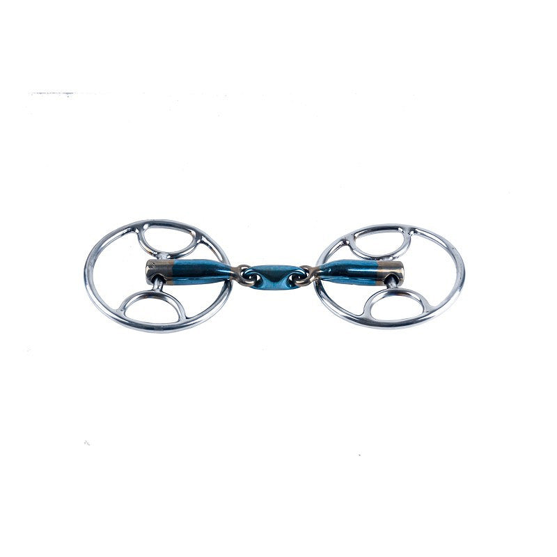 Trust Sweet Iron Elliptical Lozenge Swivel Cartwheel gag Bit