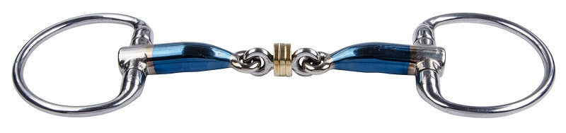 Trust Sweet Iron Eggbutt Brass Ring Roller Snaffle