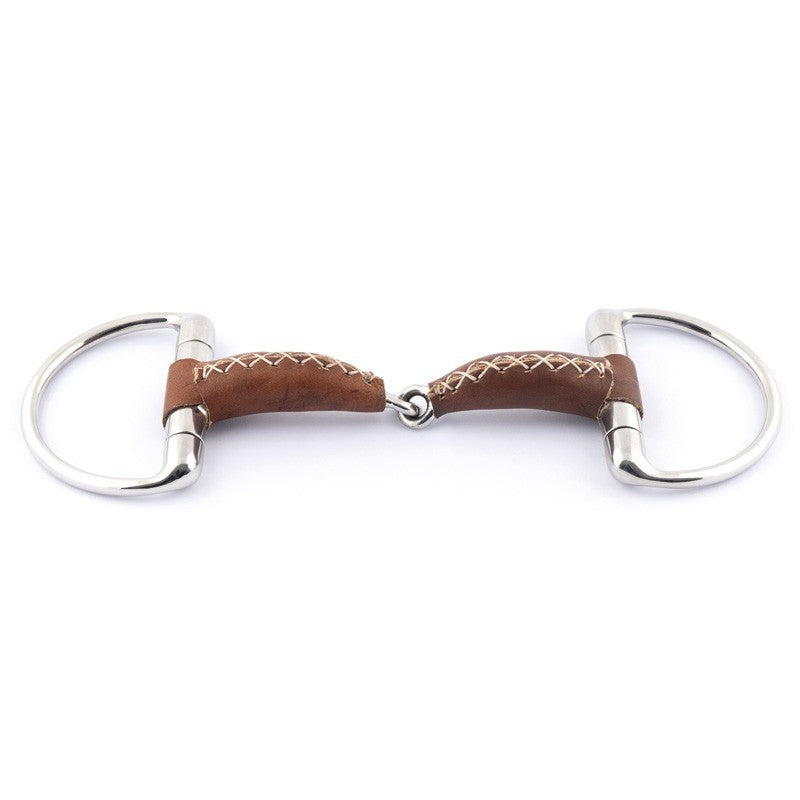 Jump'in Leather Jointed Eggbutt Snaffle Bit