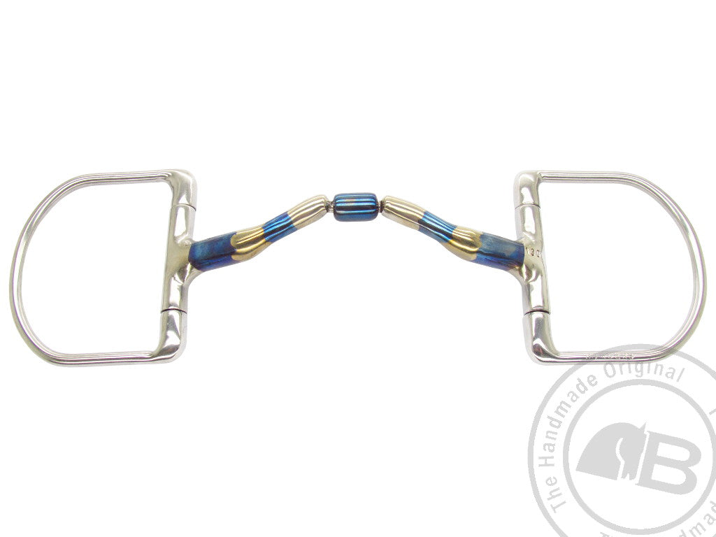 Bombers Classic Dee Ported barrel snaffle bit