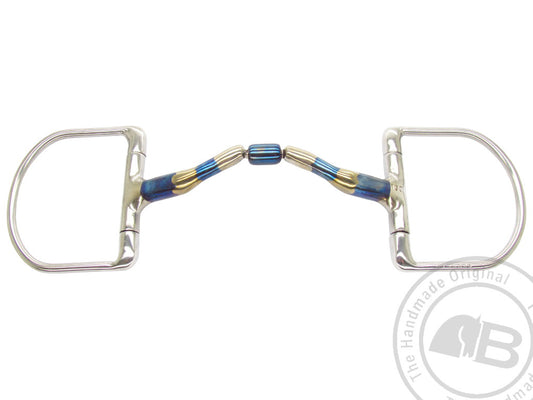 Bombers Classic Dee Ported barrel snaffle bit