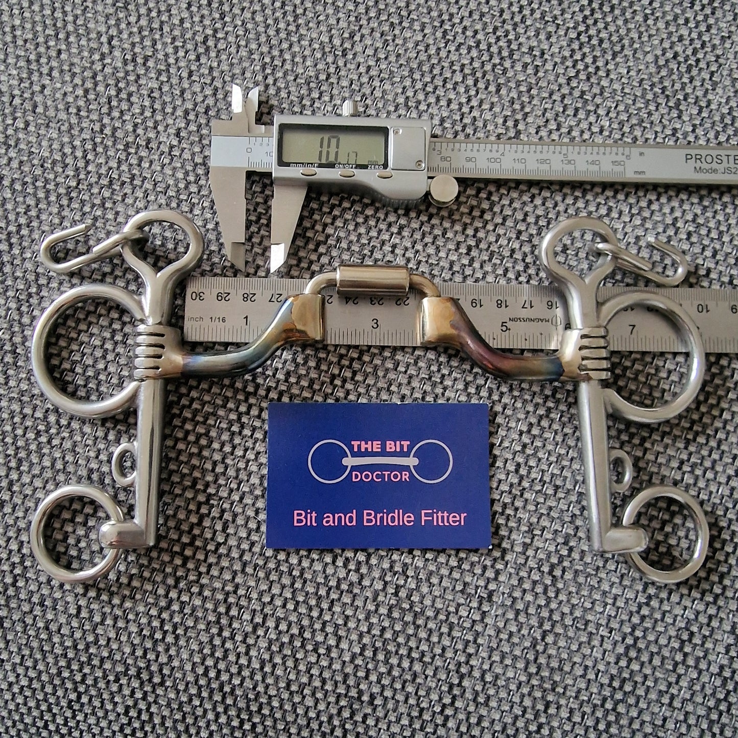 5.5" myler custom pelham mb27-pb Bit B1368
