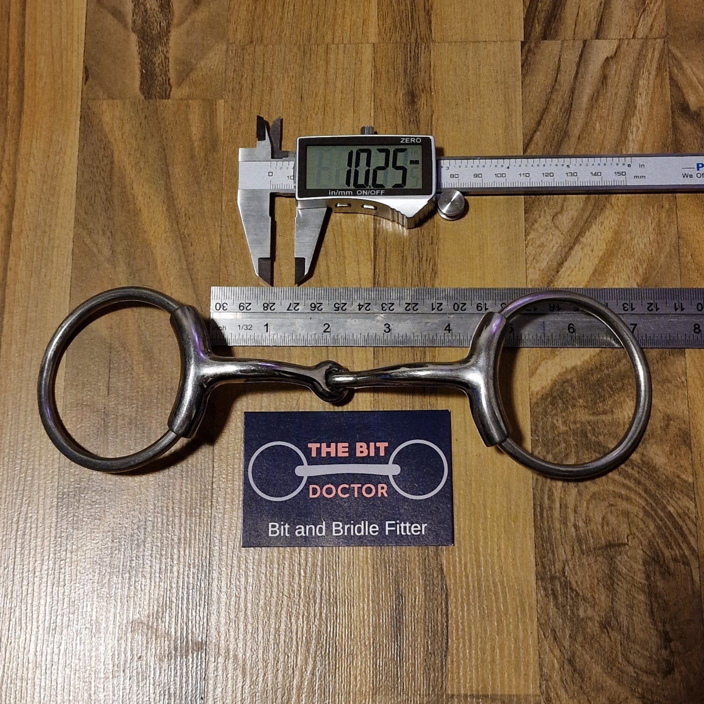 4.25" Horsemanship Saddlery lip relief orbit Jointed loose ring snaffle bit B466