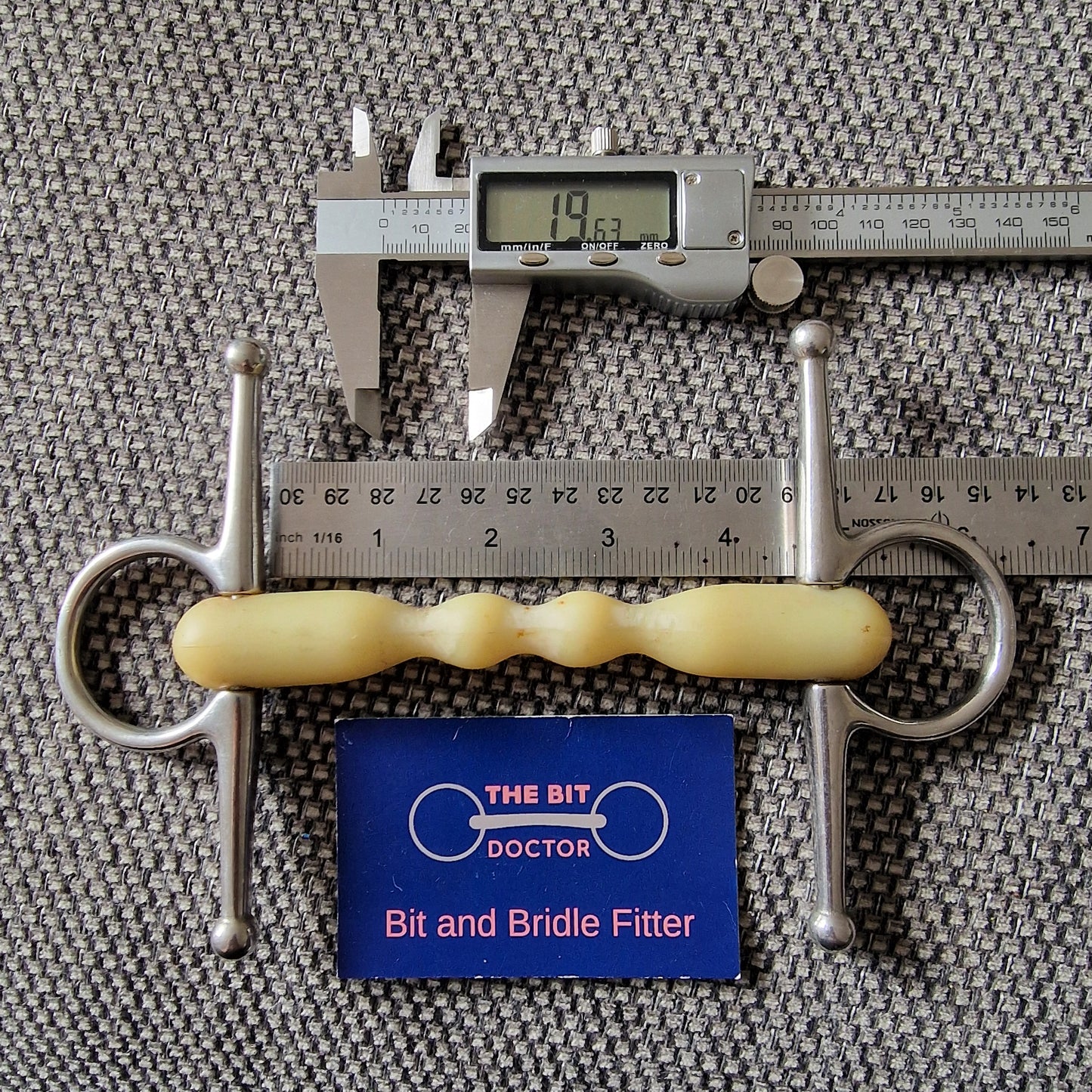 4.5" happy mouth mullen full cheek snaffle Bit B1310
