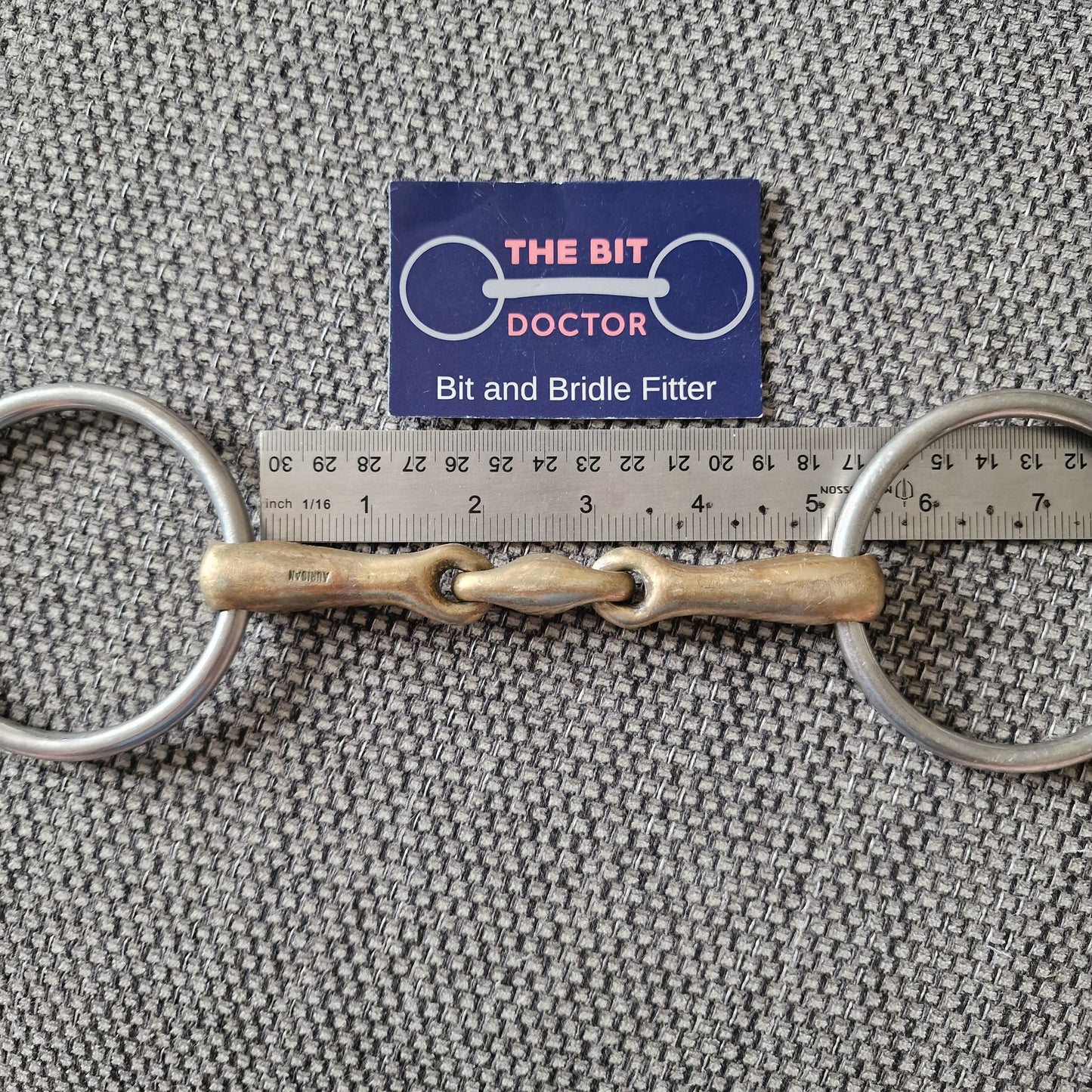 5" sprenger kk lozenge loose ring snaffle Bit B1810
