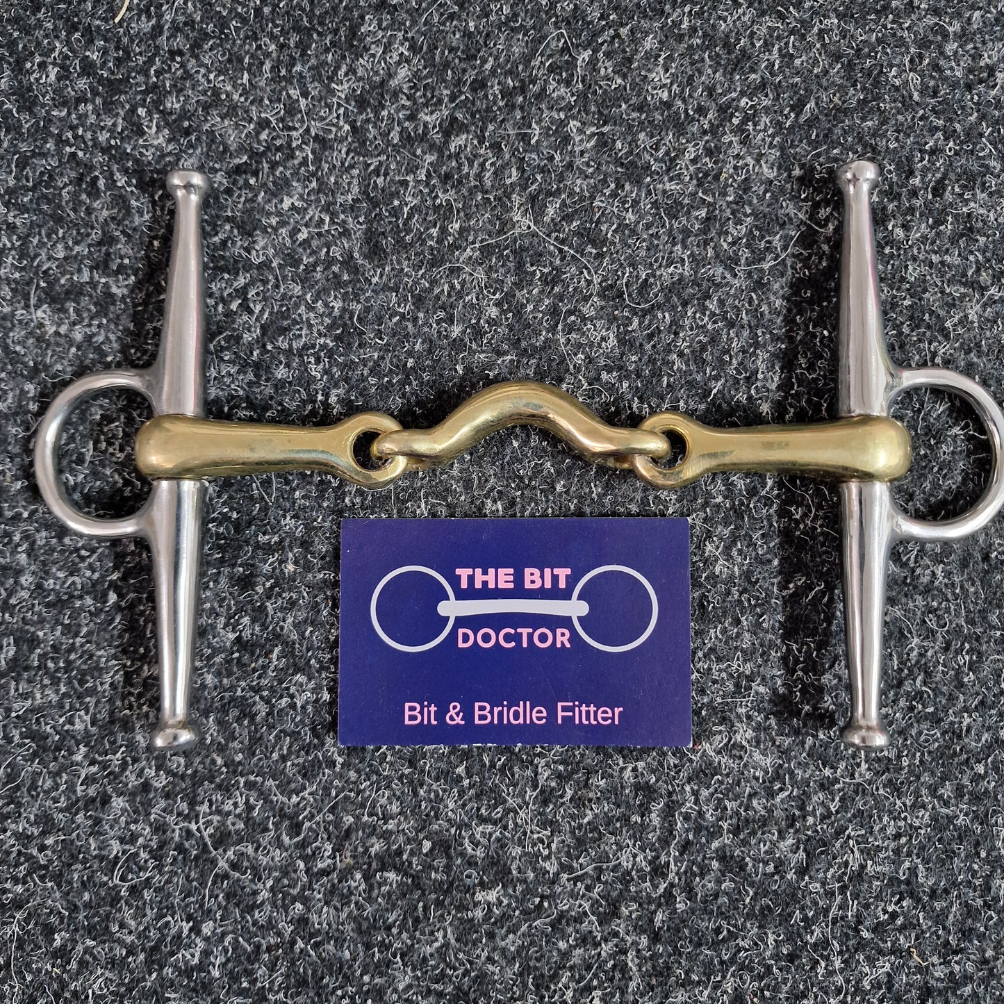 Full cheek copper half moon ported neat sides snaffle bit