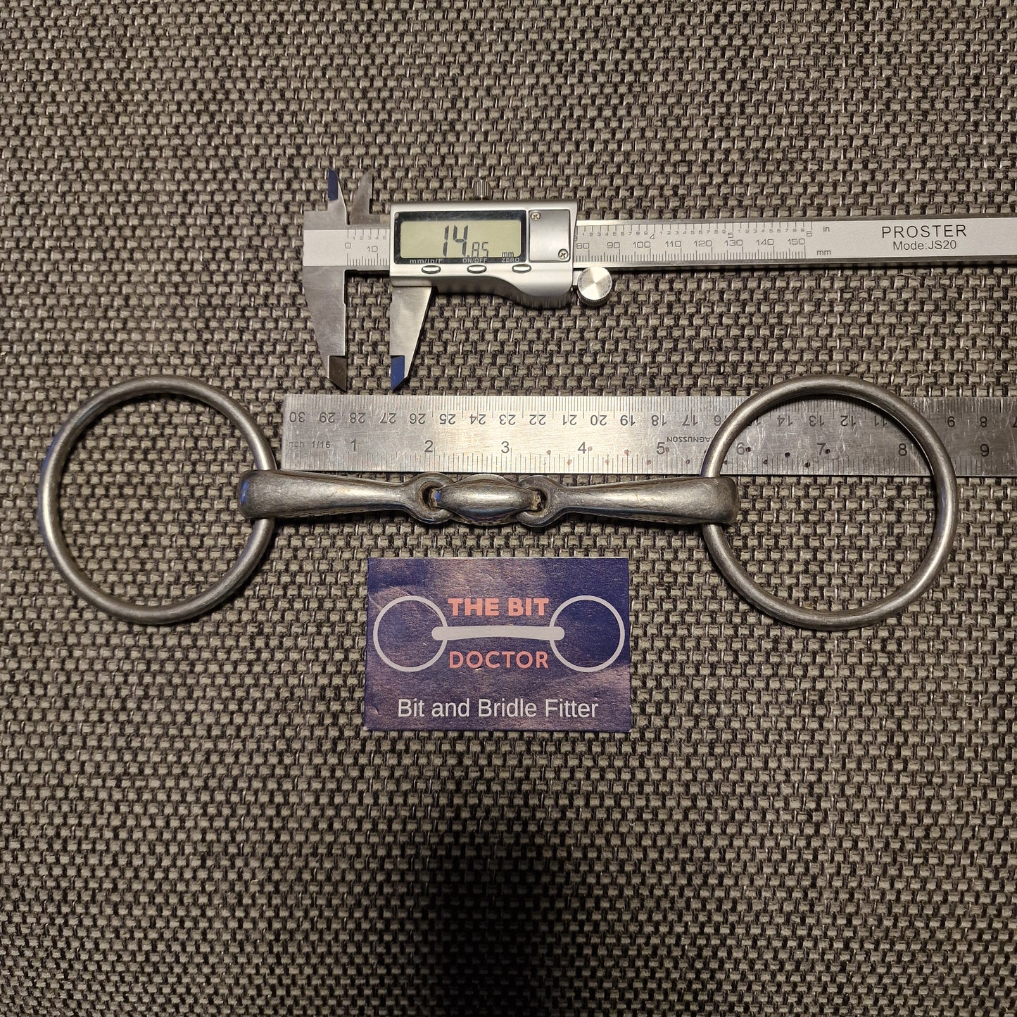 5.25" sprenger max control lock up lozenge loose ring snaffle bit B282
