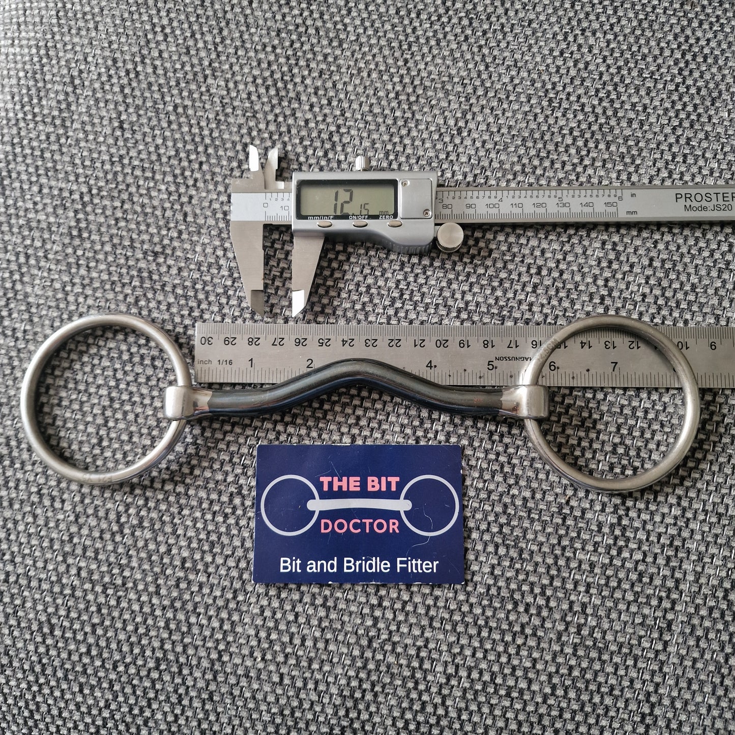 5.25" new sweet iron ported loose ring snaffle Bit B1300