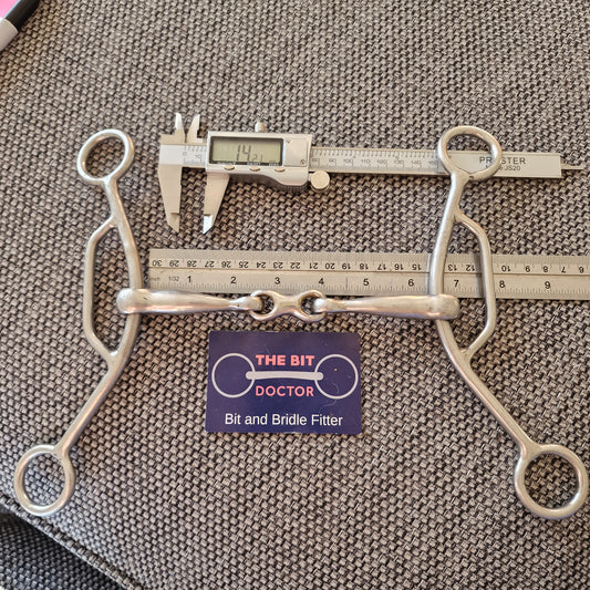6.25" Abbey custom french link american gag bit B1261