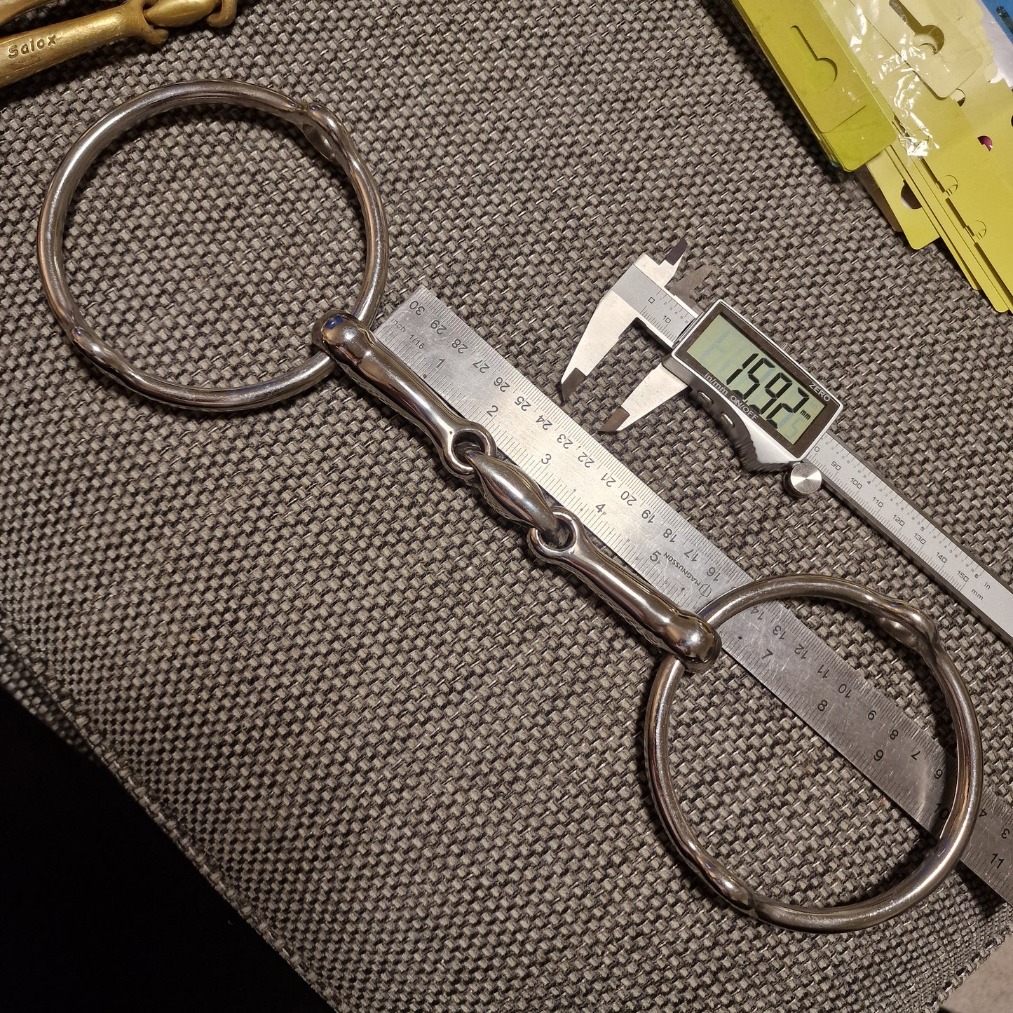 5.75" TBD custom locking lozenge large ring balding gag Bit B1272