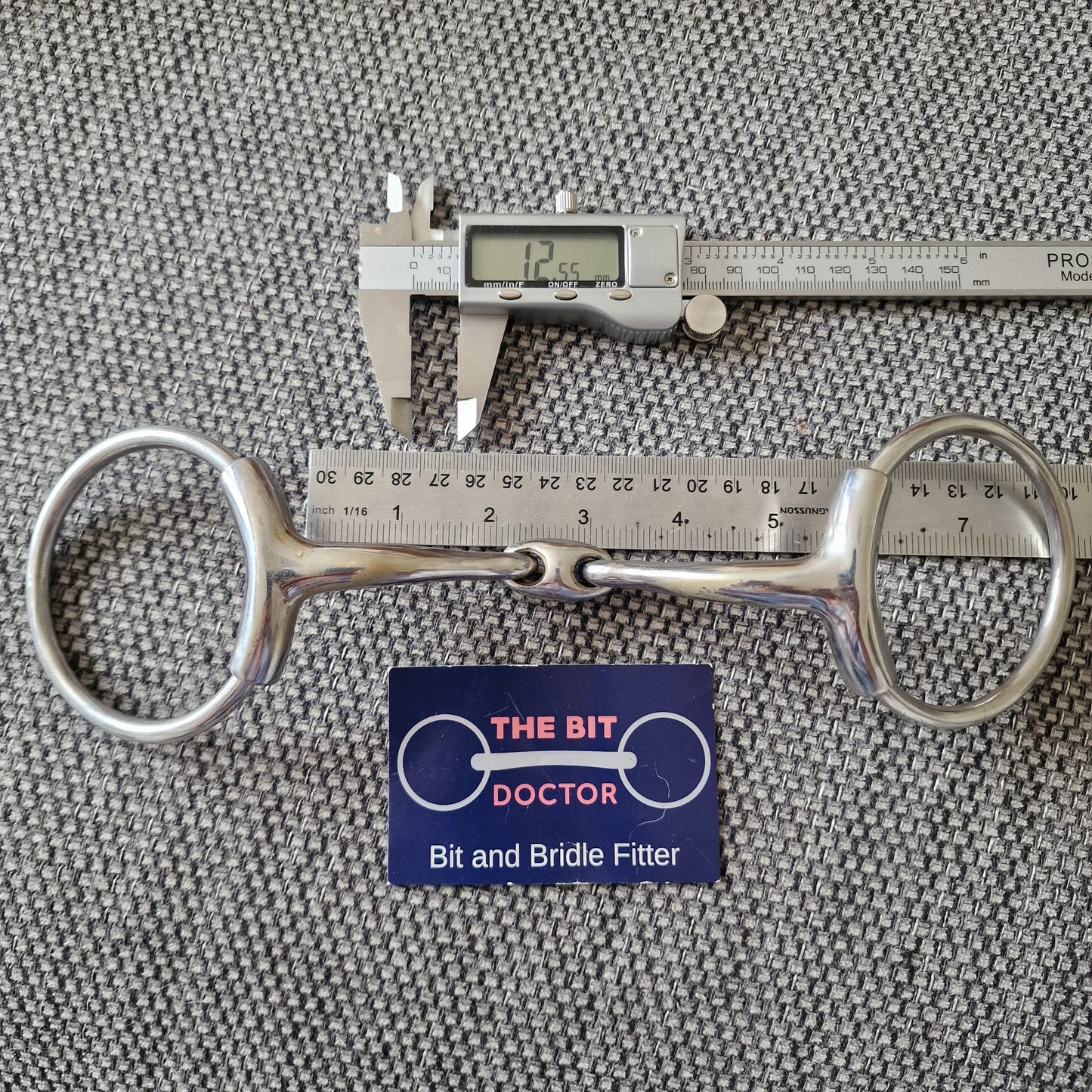 5.25" horsemanship saddery eclipse lozenge lip relief loose ring snaffle bit B102