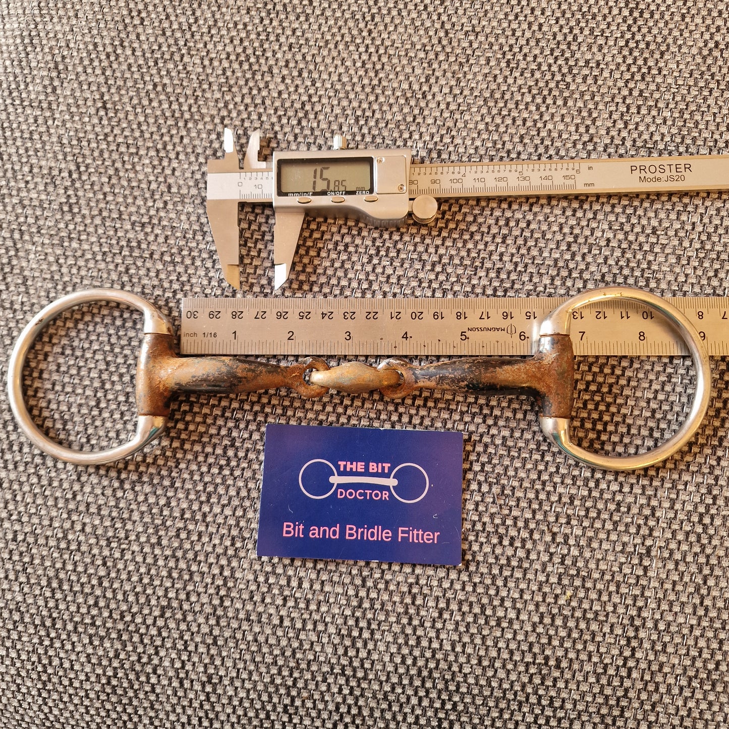 6" sweet iron copper lozenge eggbutt snaffle Bit B1283