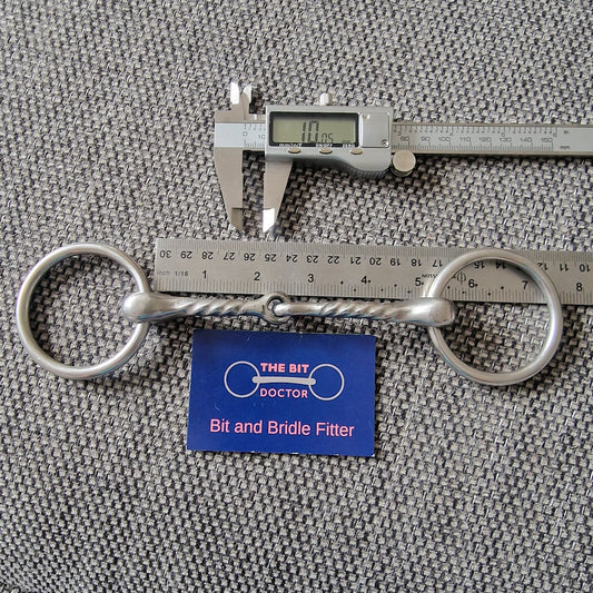 5" fylde twisted loose ring bradoon snaffle Bit B1022