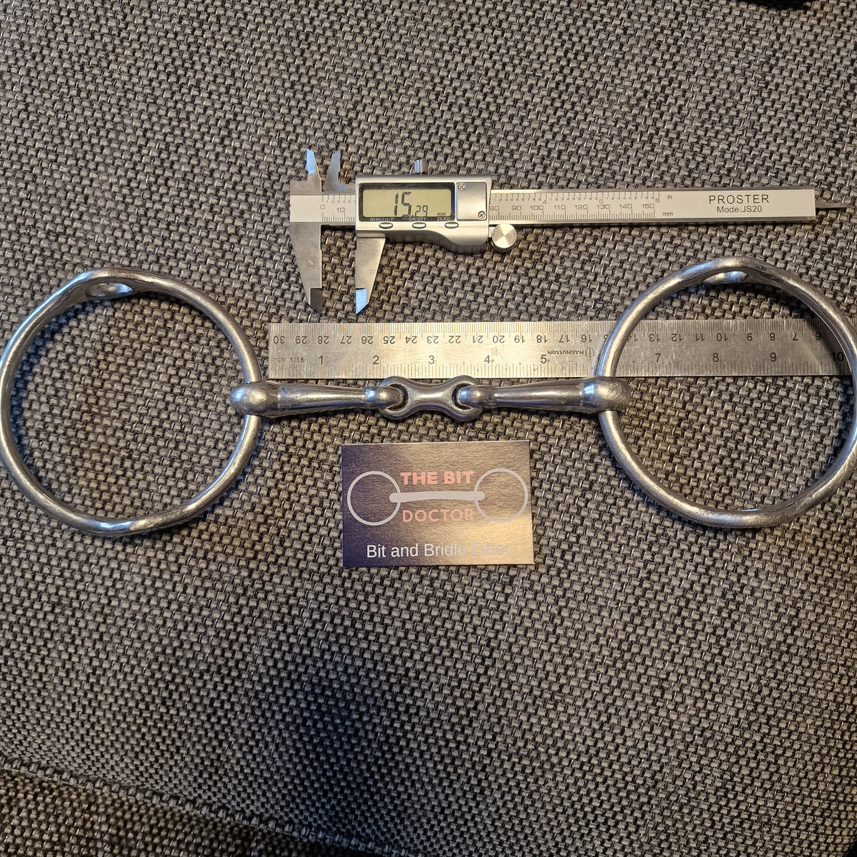 5.75" Abbey custom french link balding gag bit B866