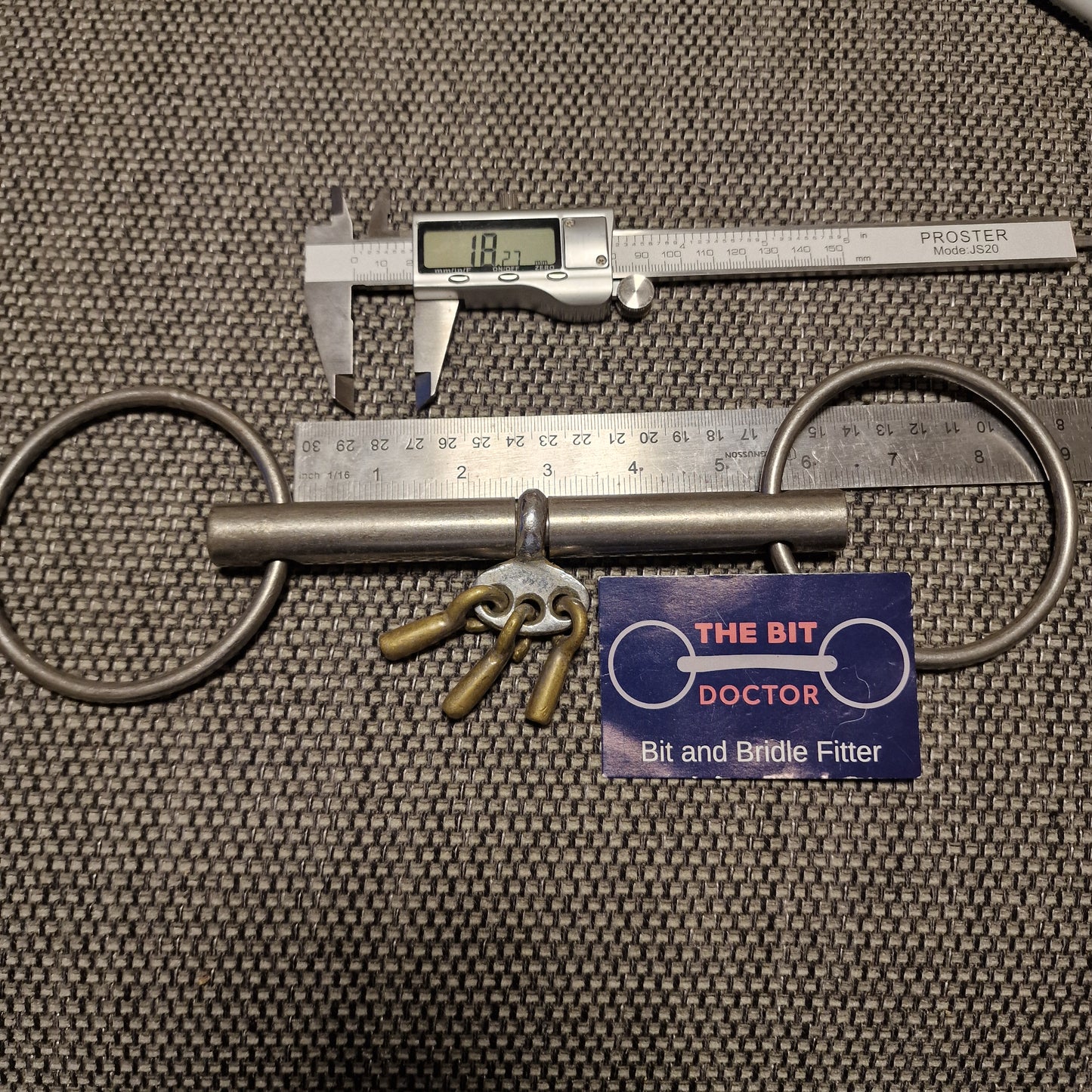 5.25" loose ring copper keys breaking loose ring snaffle bit B307