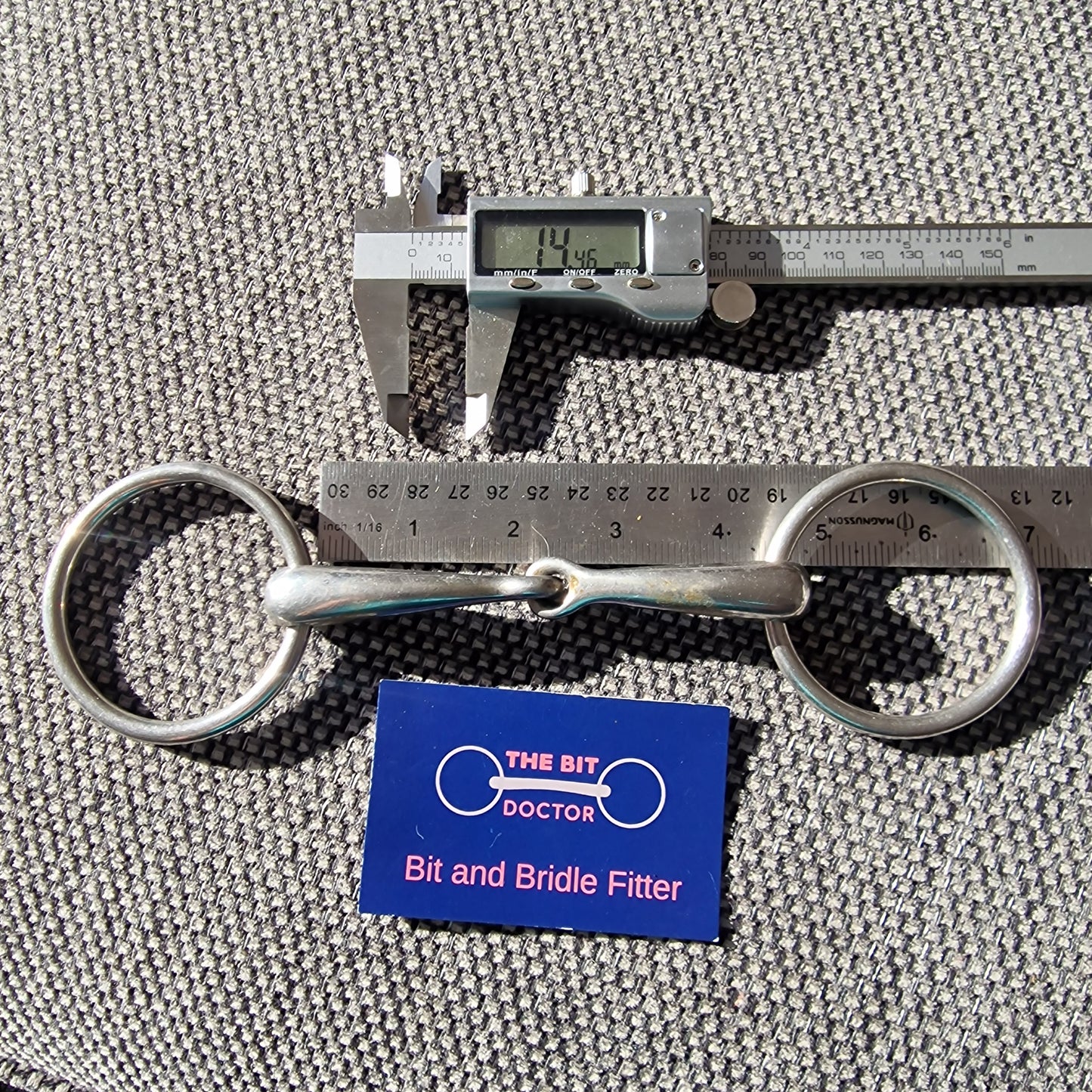 4.25" stubben loose ring jointed snaffle Bit B1476