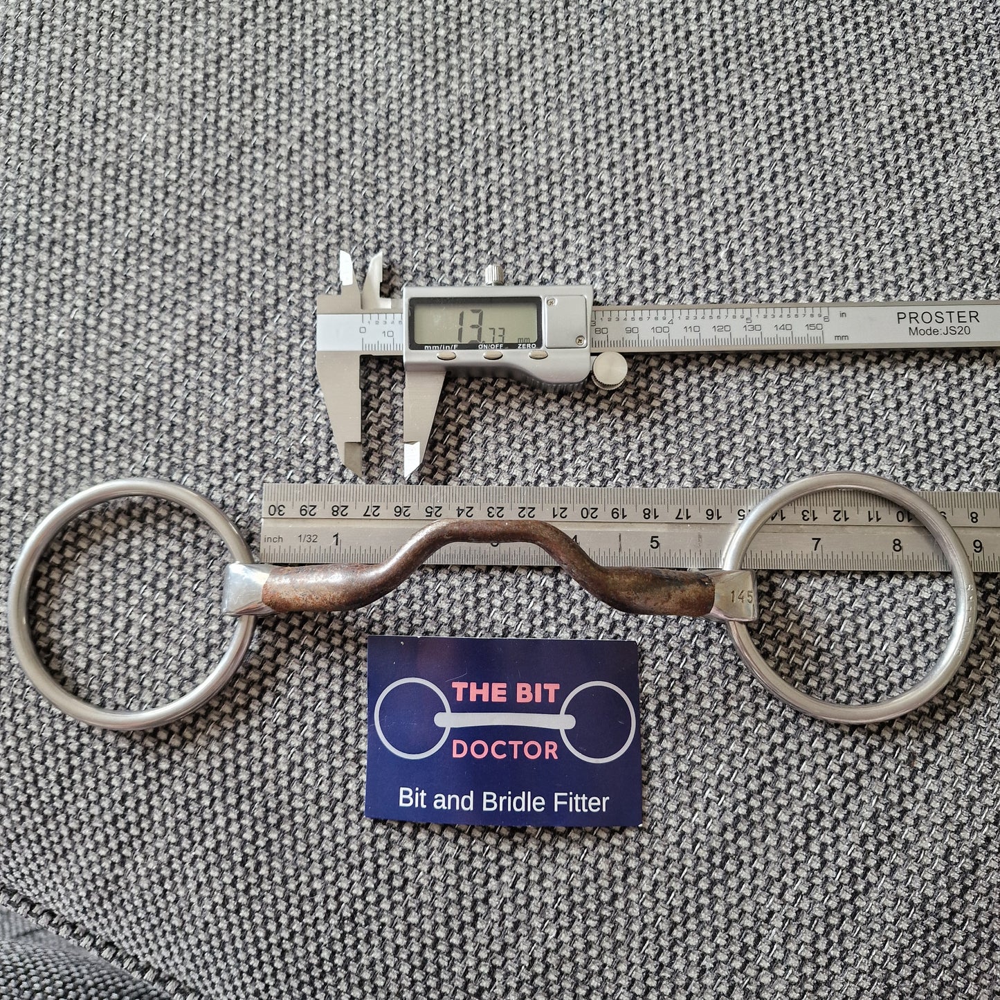 5.75" 145mm Bombers Loose ring happy tongue snaffle bit B536