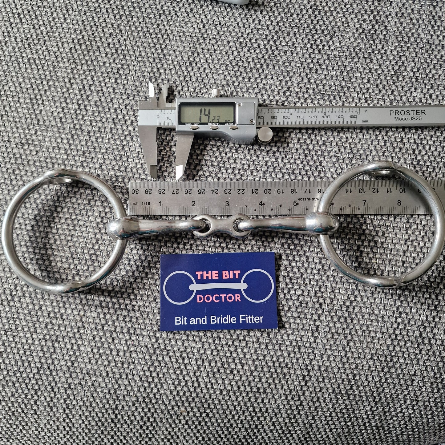 5.5" Abbey custom french link balding gag Bit B1383